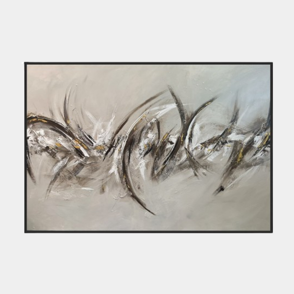 Elegant Fight Textured Abstract Hand painted Wall Art