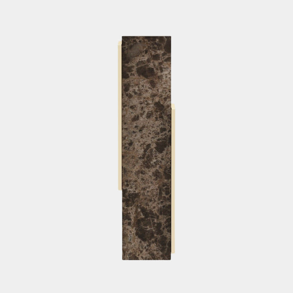 Emperador Dark Polished Marble Luxury Wall Light