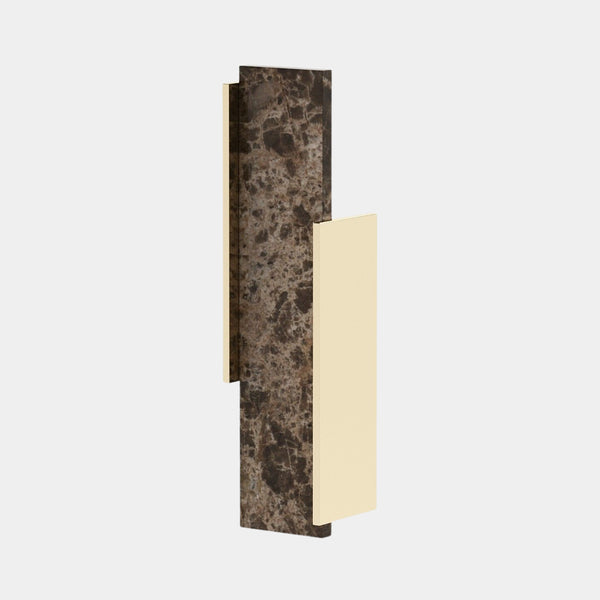 Emperador Dark Polished Marble Luxury Wall Light