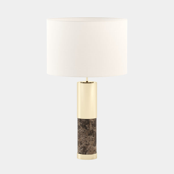 Emperador Dark Polished Marble Table Lamp