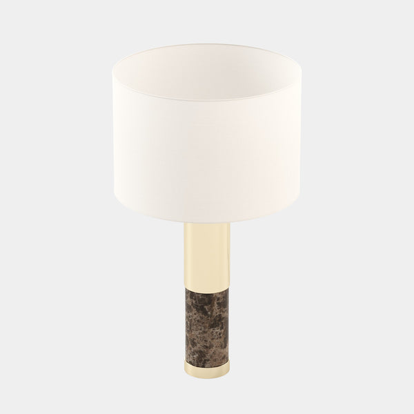 Emperador Dark Polished Marble Table Lamp