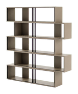 Laskasas Emy Bookshelf – Beige Grey complete five-unit configuration