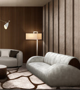 Caffe Latte Espresso Floor Lamp in a room setting