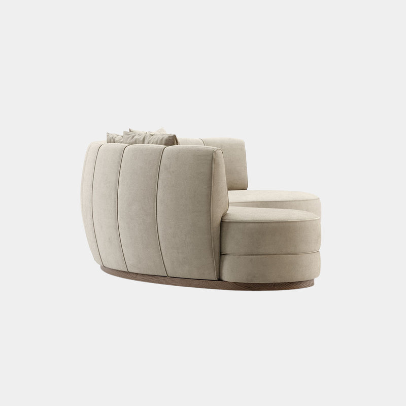 Everleigh Velvet Luxury Curvilinear Sofa