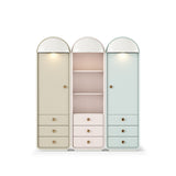 Fairytale Eraser Wardrobe, lacquered wood and polished brass, available from Touched Interiors UK
