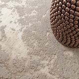 Falda Metallic Layered Luxury Rug, detail