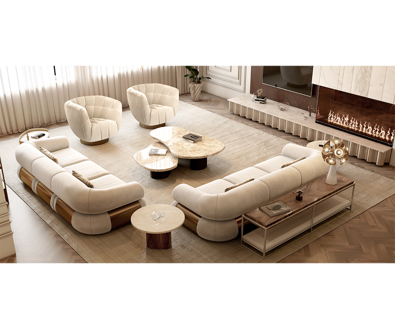 Crafted for comfort and luxury, the Fitzgerald Sofa features high-quality upholstery and a timeless design.