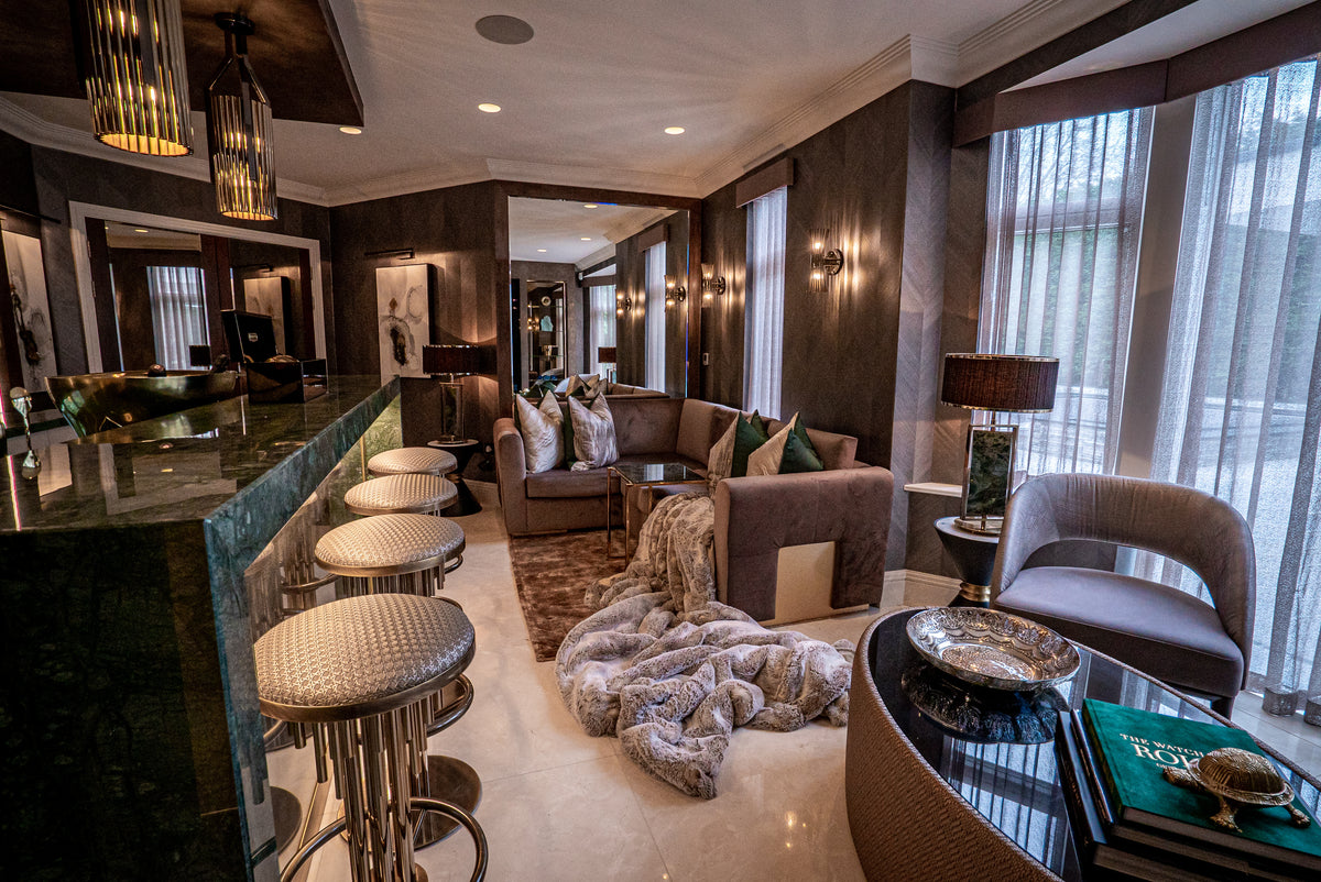 Luxury home bar design in Wilmslow, Cheshire by Touched Interiors, image 3