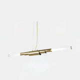 Castro Lighting Metier Suspension Lamp in hammered gold-plated brass with glass, available from Touched Interiors UK