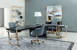 Giorgio Collection Charisma Office Chair in grey blue leather, room view
