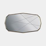 Giorgio Collection Infinity Rectangular Wall Mirror in light gold chrome