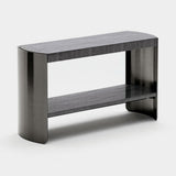 Giorgio Collection Mirage Sofa End Table in figured Mowingui