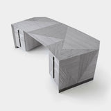 Giorgio Collection Moonlight Executive Desk in Tasmanian curly eucalyptus