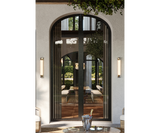 Designer lighting with gold-plated brass and Ibiza marble, ideal for high-end home decor.