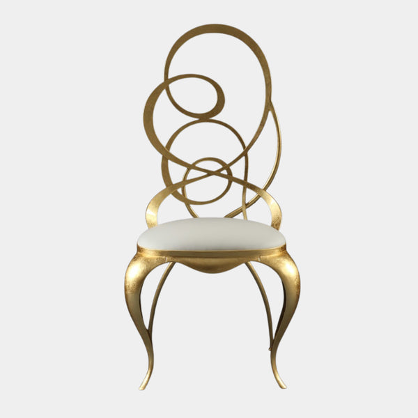 Gold Leaf Scolpito Luxury Chair
