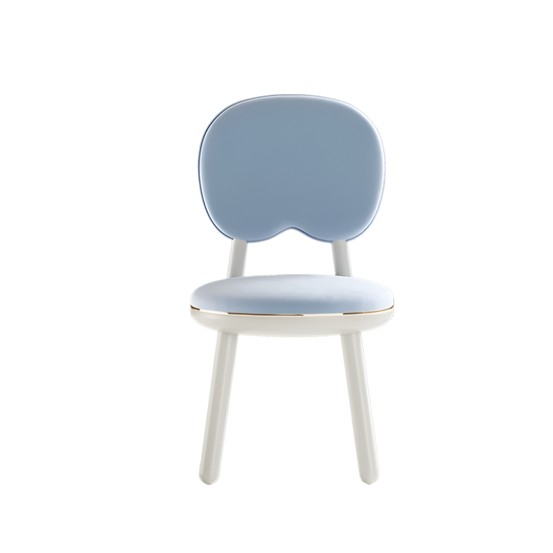 Gum Children's Chair by Fairytale: Luxurious Touch in Lacquered Wood & Velvet Fabric