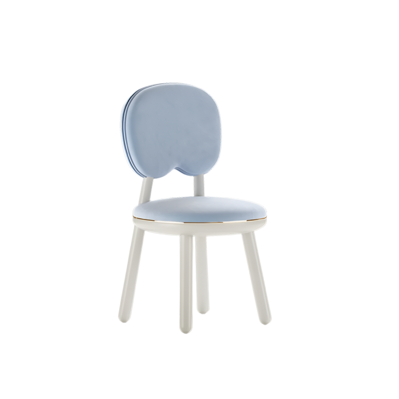 Gum Children's Chair by Fairytale: Luxurious Touch in Lacquered Wood & Velvet Fabric