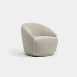 Hampton Swivel Luxury Armchair: ivory bouclé (Cat B)