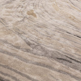 Hand-Woven Champagne Marble Viscose Rug, pattern detail