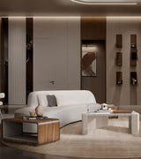 Caffe Latte Harar Side Table in a room setting