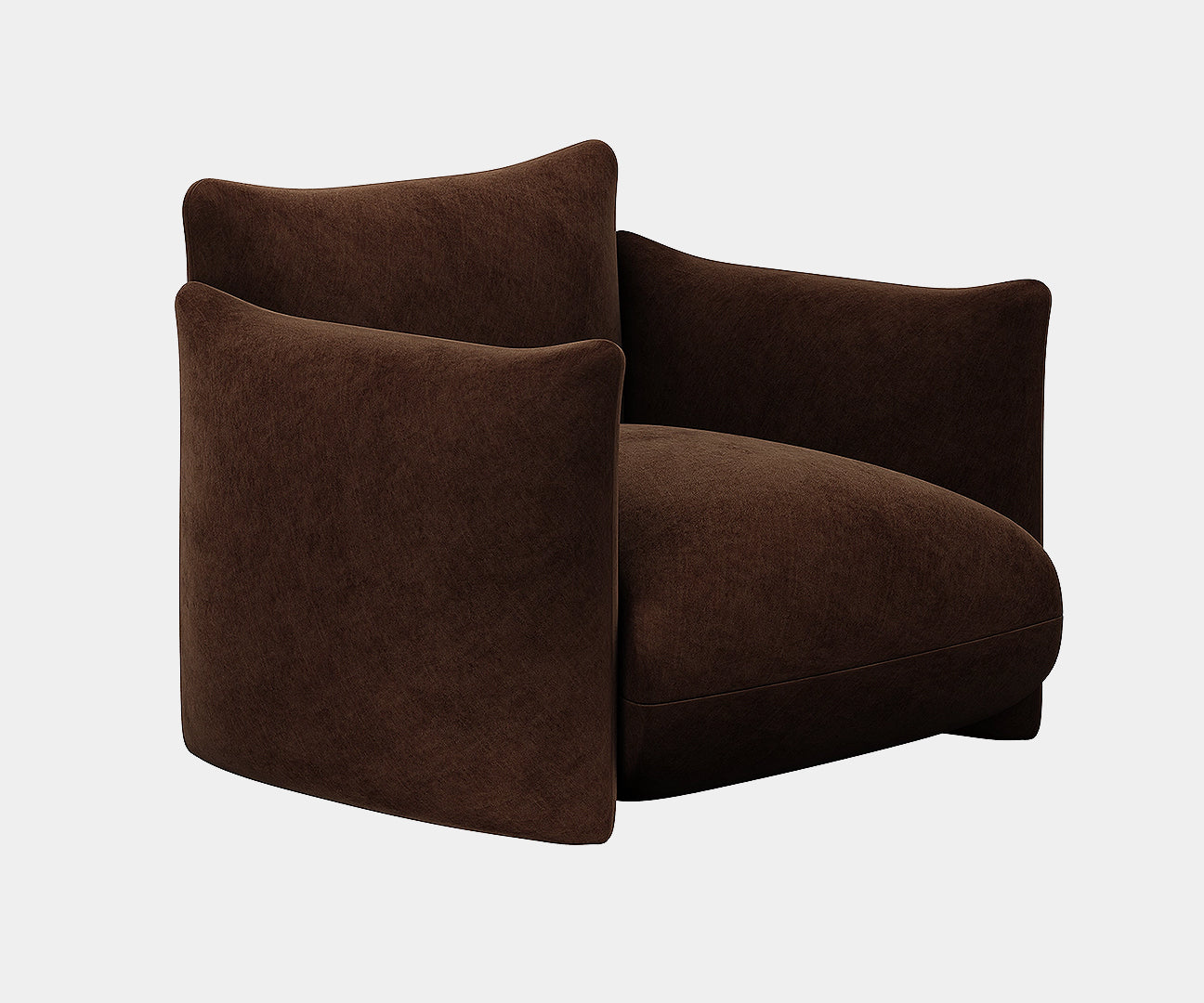 Sintra Luxury Chocolate Suede Armchair – Timeless Upholstered Design ...