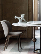 Ilaria Tailored Back Luxury Dining Chair in a room setting, detail