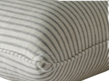 Savannah Storm Smart Ticking Stripe Cushion in Grey