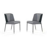 Victor Dining Chair - Houndstooth - Set of 2