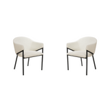 Aidan Armchair - Polar Bouclé - Set of 2