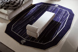 Giorgio Collection Infinity Bench in grey velvet, room view