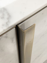 Italian Rocco Sideboard with Metal Detailing, close-up detail