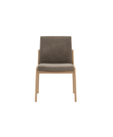 Laskasas Jayne Dining Chair in Taupe upholstery with ash wood legs