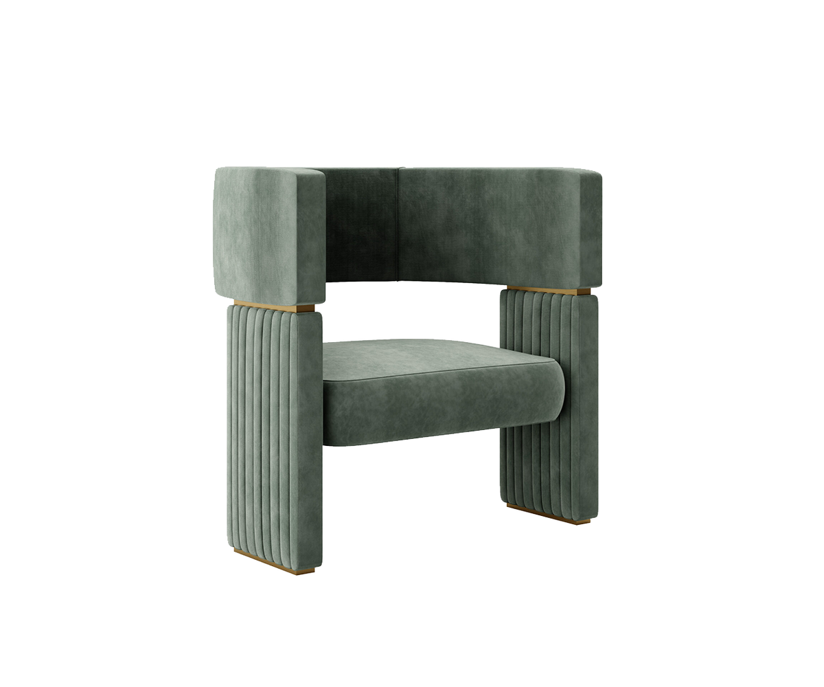 Palladian: Architectural Grandeur in a Modern Armchair Touched