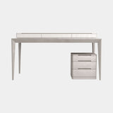 Jetclass Loft Desk in white lacquer with its drawer module