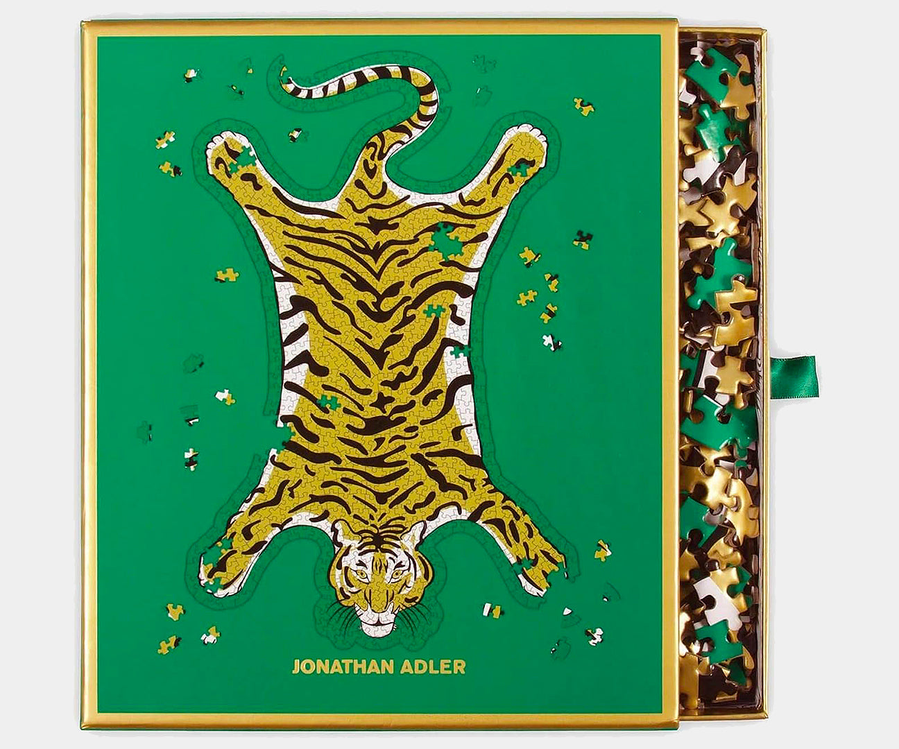 Jonathan Adler Safari 750 Piece Shaped Jigsaw Puzzle with Gold Foil