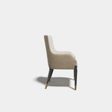 Josephine Lacquered Leg Luxury Dining Chair, alternative angle