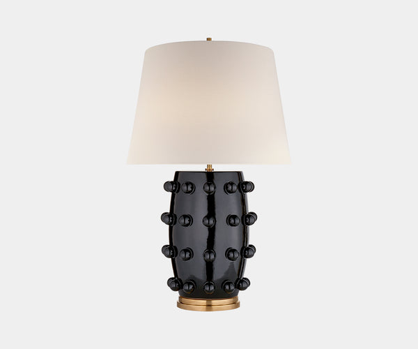 Kelly Wearstler Linden Medium Lamp in Black - Signature Collection Luxury Lighting