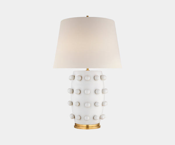 Kelly Wearstler Linden Medium Lamp in White - Modern Sophistication for Luxury Interiors