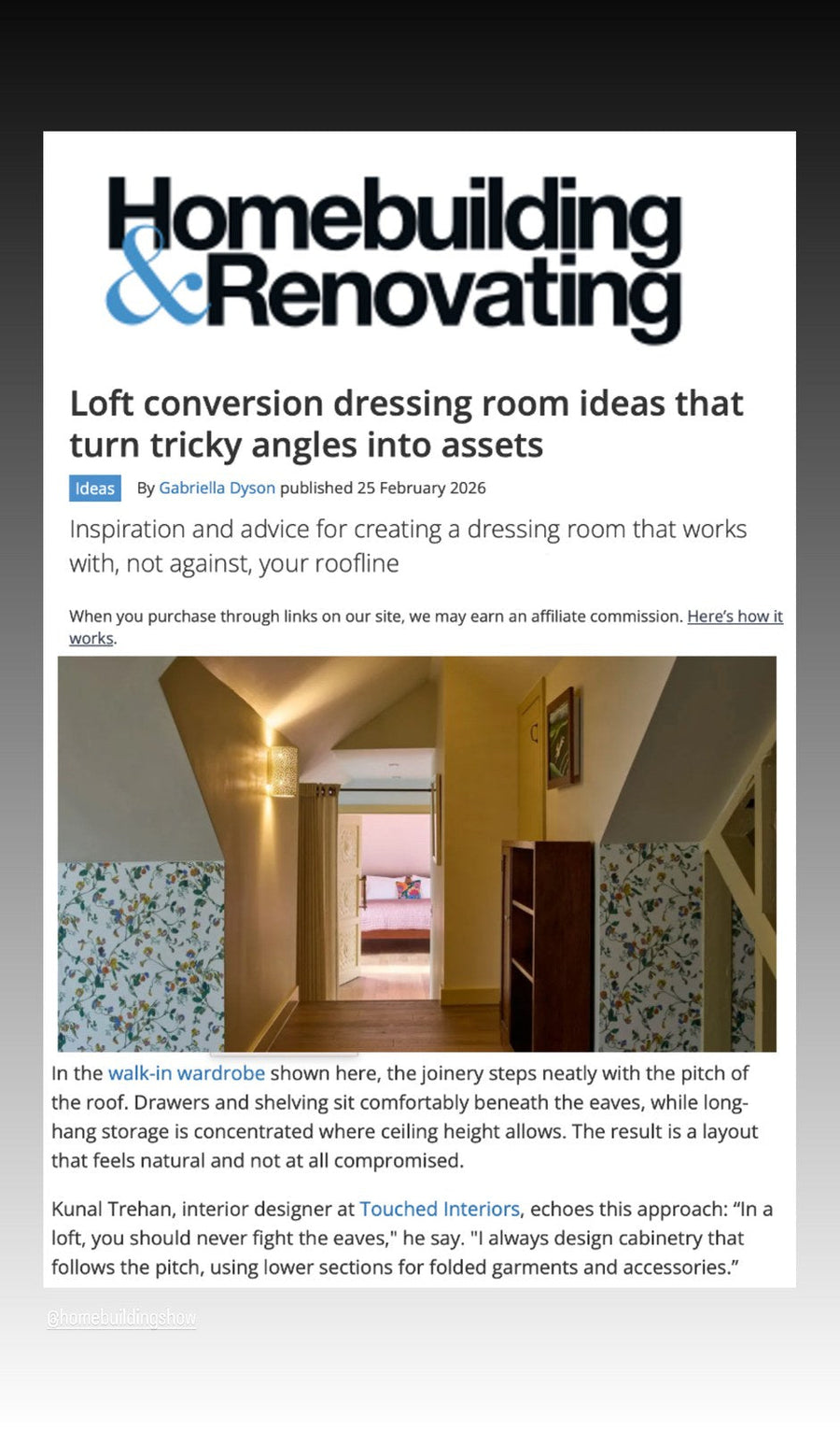 Loft Conversion Dressing Room Ideas