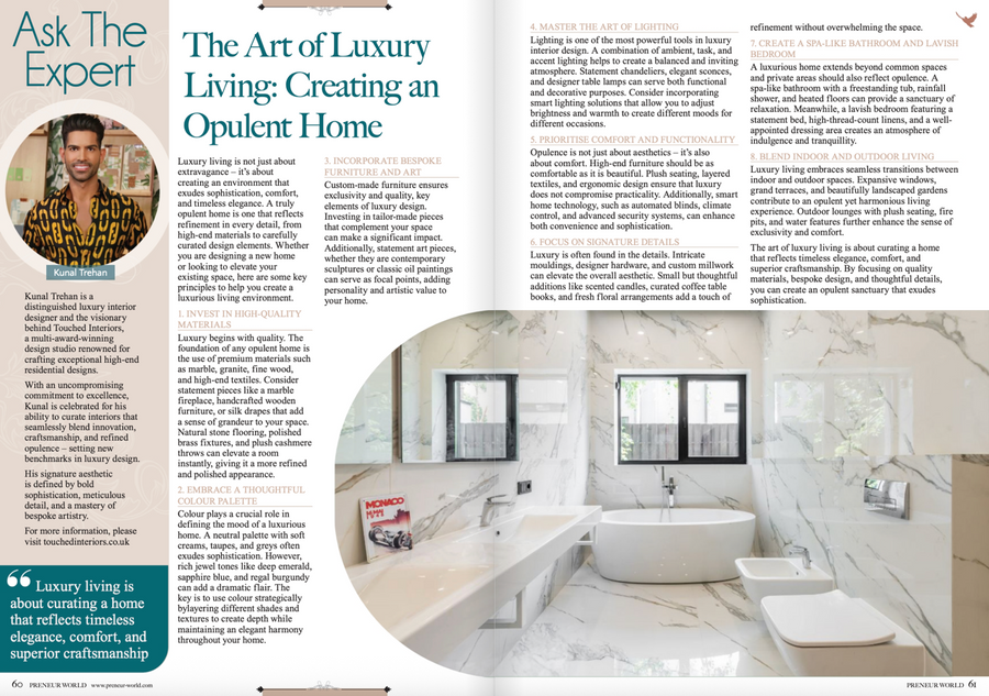 The Art of Luxury Living: Creating an Opulent Home