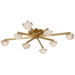 Kelly Wearstler Pedra Large Staggered Arm Flush Mount Light