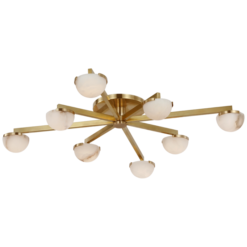 Kelly Wearstler Pedra Large Staggered Arm Flush Mount Light