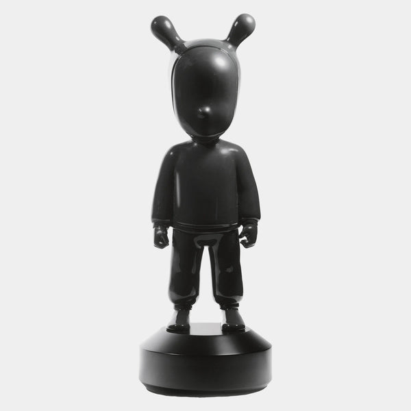 Large Black Porcelain Guest Rubio Sculpture