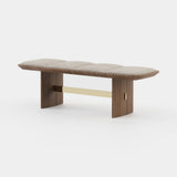 Laskasas Albert Bench in Xangai Sand weave
