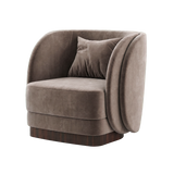 Laskasas Ambrose Armchair - Taupe - transparent background