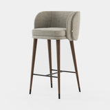 Laskasas Ambrose Bar Stool in Xangai Taupe weave