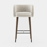 Laskasas Ambrose Bar Stool in Xangai White weave, second view