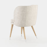 Laskasas Ambrose Dining Chair in Xangai White weave, fourth view