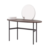 Laskasas Arcadia Dressing Table in Smoked Eucalyptus, angle view, transparent background