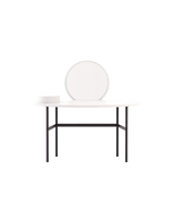 Laskasas Arcadia Dressing Table in White, view 1, transparent background